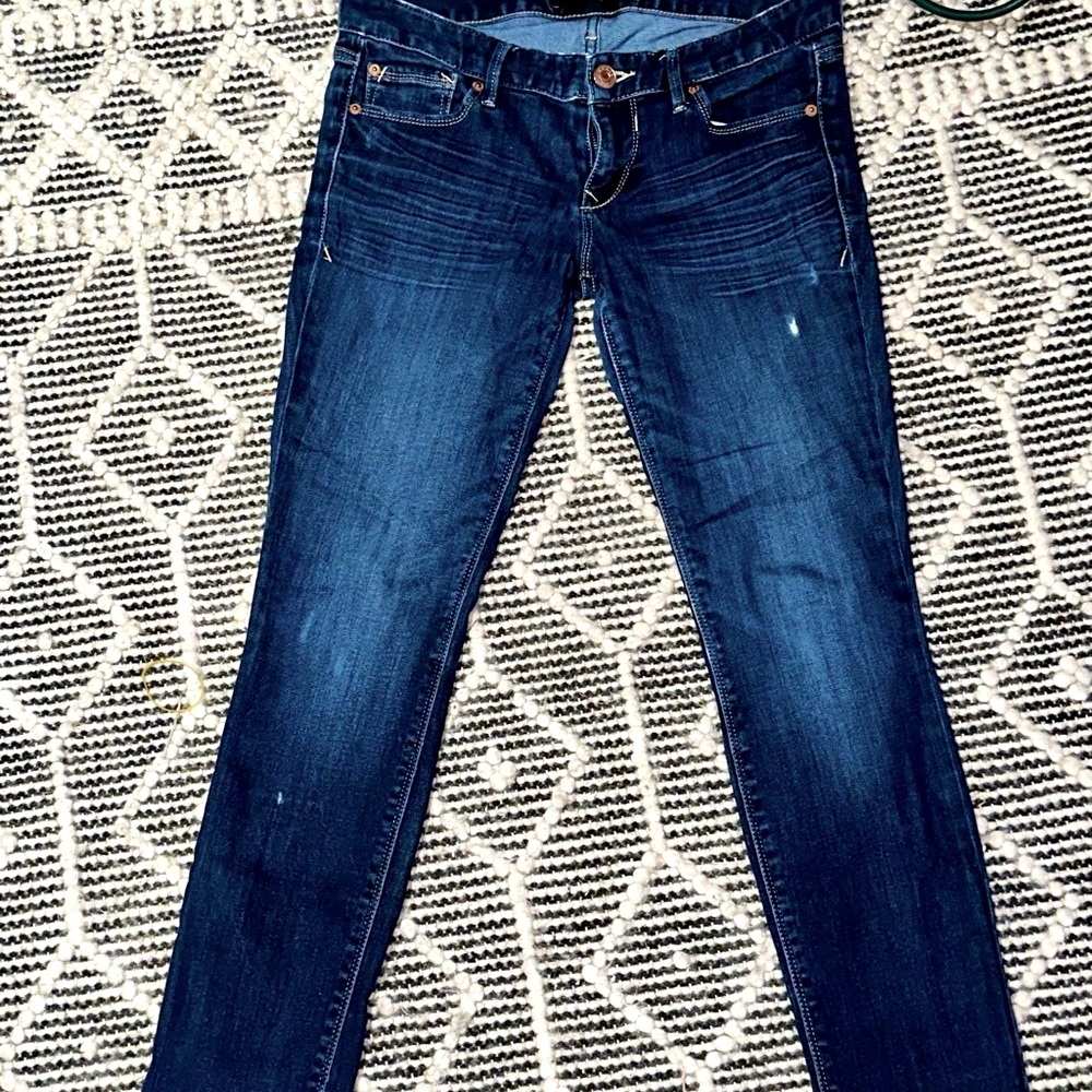 Express Blue Jean Skinny Denim Pants Size 6 R Regular